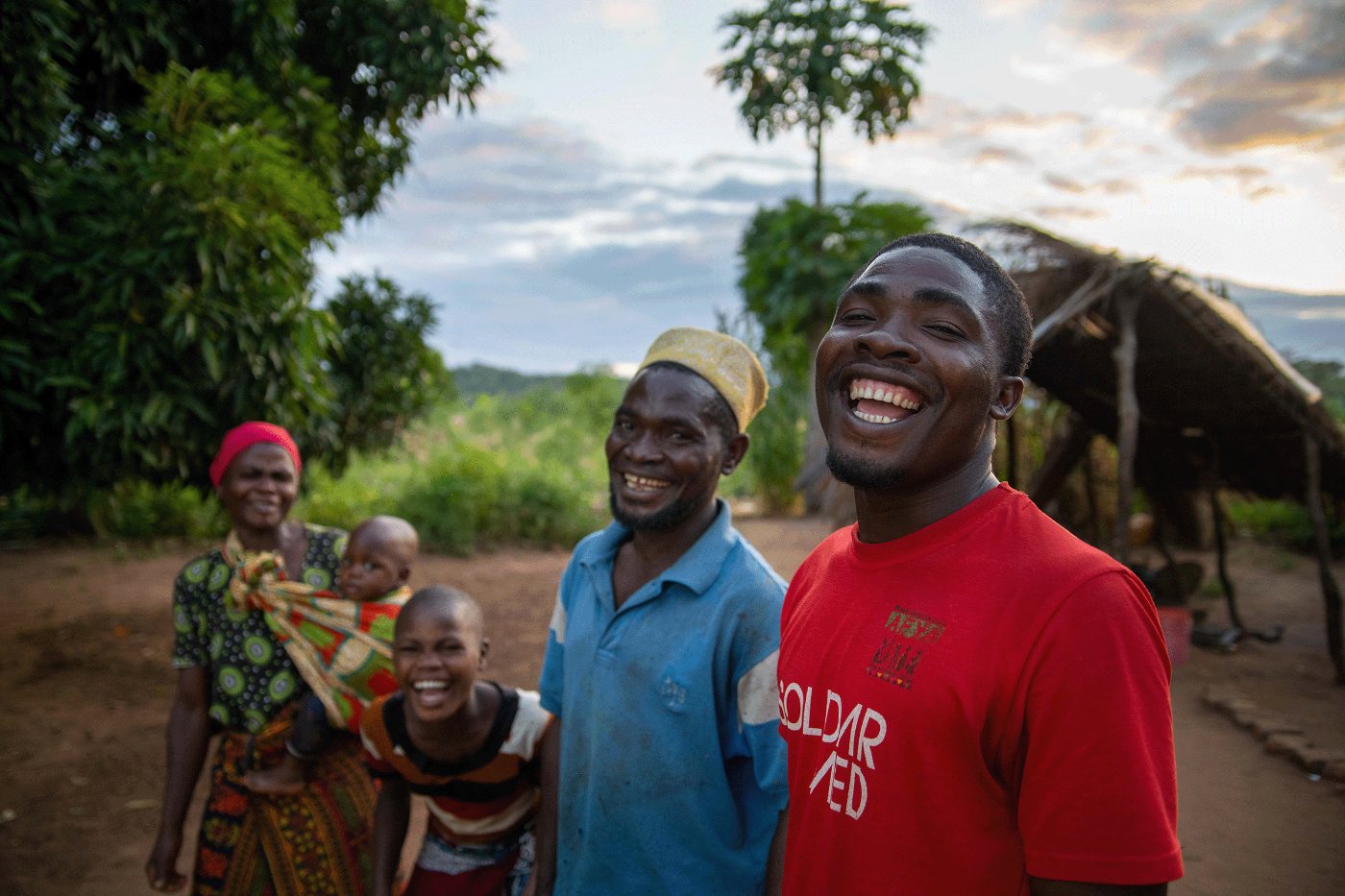 A community health worker in Tanzania.