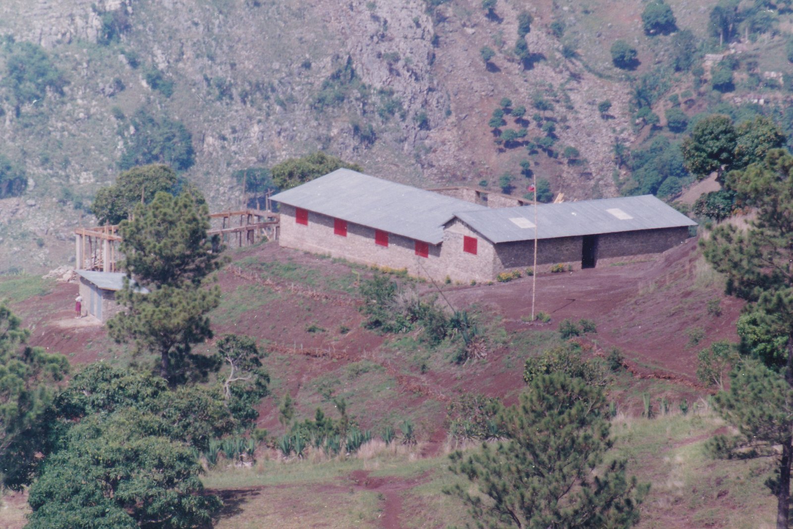 The COSA BELA school building in the Cahos mountains, Haiti.