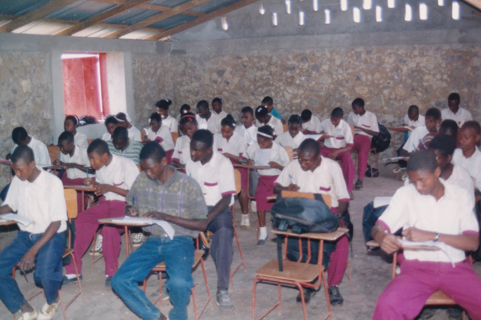 Pupils of COSA BELA during an exam.