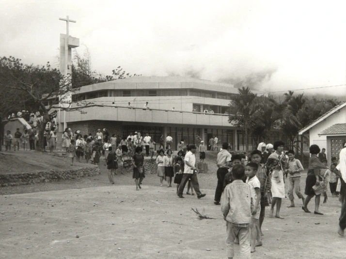 The new church planned and built by Julius Felder for the parish of Ch'ang-pin in Taiwan. (Photo from 1967, SMB archive). The new church planned and built by Julius Felder for the parish of Ch'ang-pin in Taiwan. (Photo from 1967, SMB archive).
